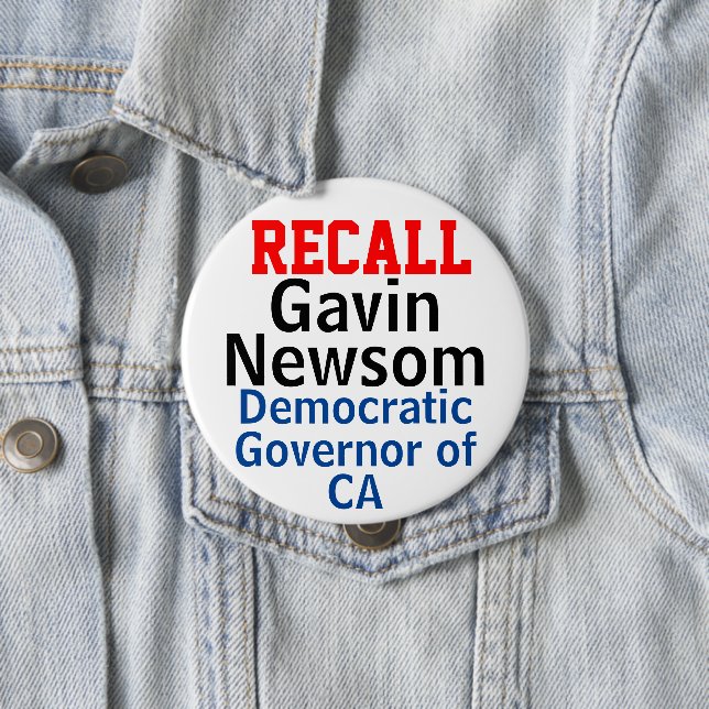 Recall Gavin Newsom CA Democrat Gov. EDIT Knapp (In Situ)