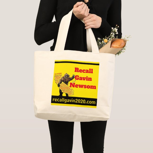 Recall Gavin Newsom Jumbo Tygkasse (Framsida (produkt))