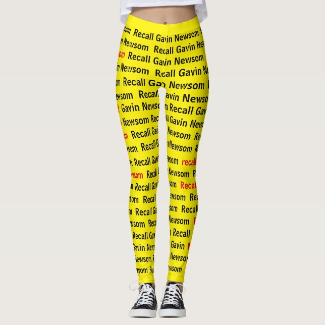 Recall Gavin Newsom Leggings (Framsida)