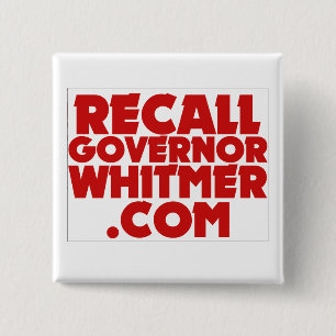 Recall guvernör Whitmer. COM-knapp Knapp