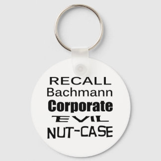 Recall Michele Bachmann Corporate Evil Nöt-Fodral Nyckelring