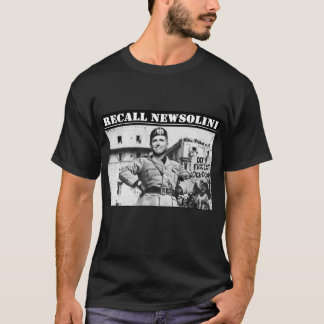 Recall Newsolini - Recall Gavin Newsom - Spara CA T Shirt