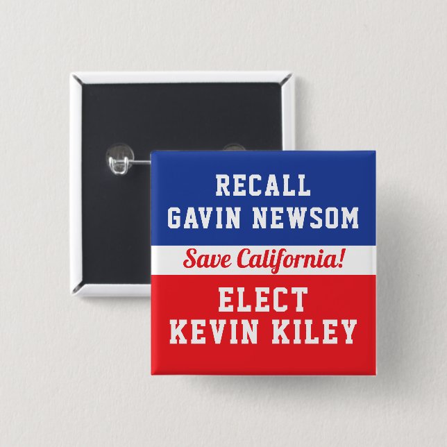 Recall Newsom Elect Kevin Kiley Spara California Knapp (Framsida & baksida)