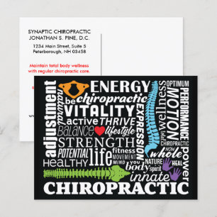 Recall Postcard för återaktivering av Chiropraktik Vykort