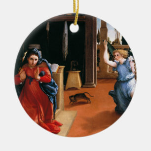 RECANATI-BEBUDELSEN av LORENZO LOTTO Julgransprydnad Keramik