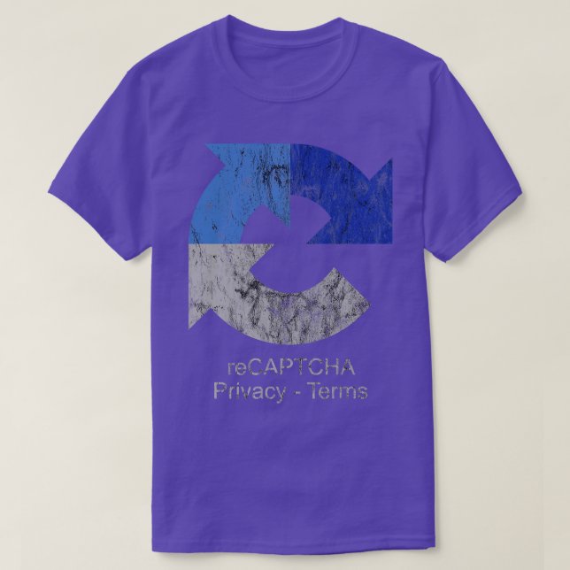 reCAPTCHA Google T Shirt (Design framsida)