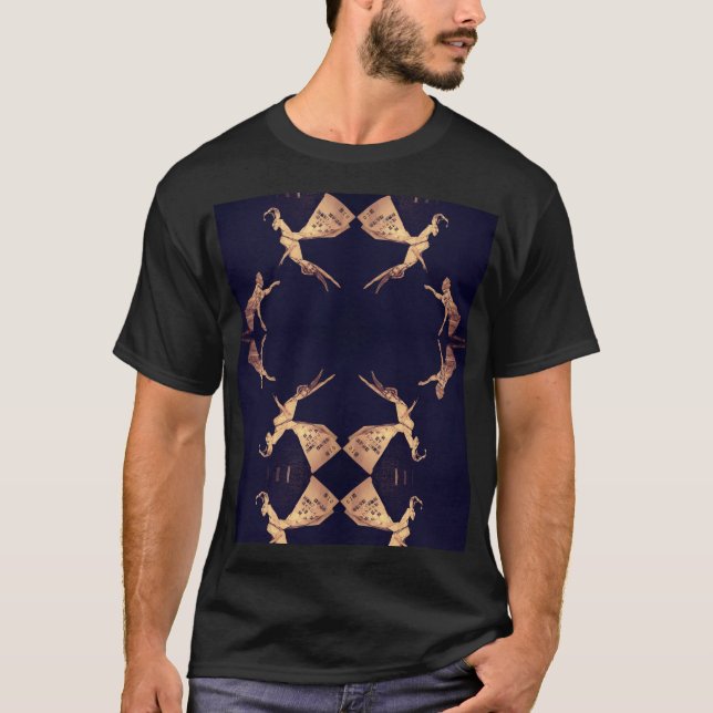 receiptart origami Tshirt T Shirt (Framsida)