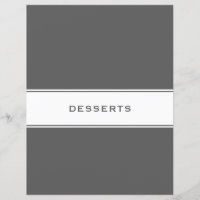 Recept Ämnesindelare | Efterrätter | Grått & Vitt