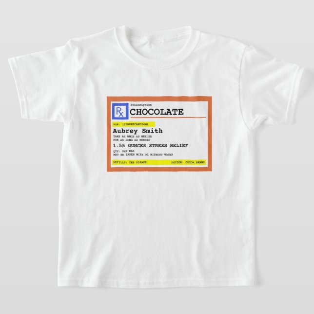 Recept Choklad Personlig   T Shirt (Laydown)