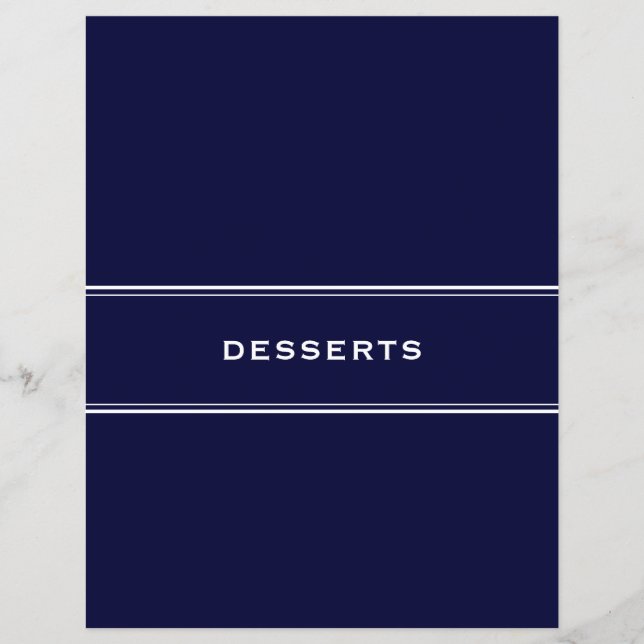 Recept Divider Desserts Navy Blue (Framsida)