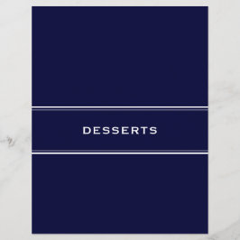 Recept Divider Desserts Navy Blue