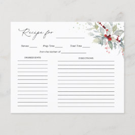 Recept för Bride Red Berries Greenery Foliage