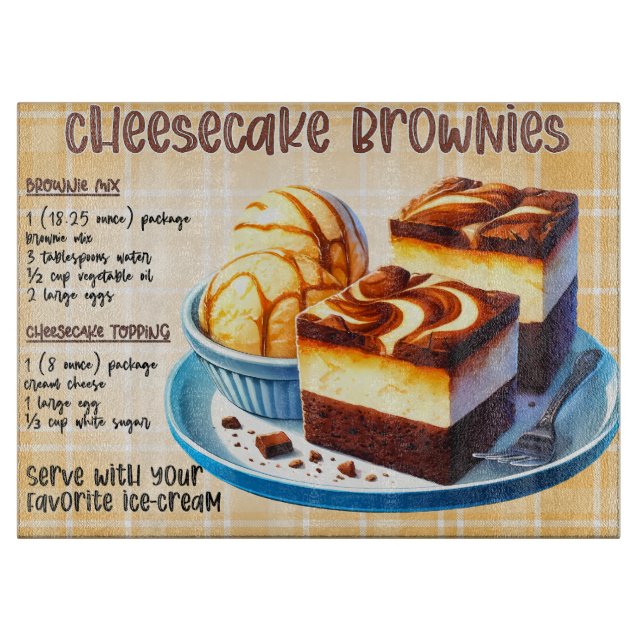 Recept för Cheesecake Brownies Recipe (Framsidan)