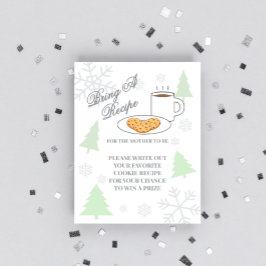 Recept för Cookie & Cocoa Baby Shower Tilläggskort