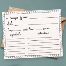 Recept för doodle-dusch i hand plockade