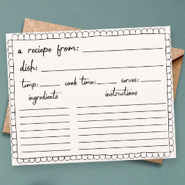 Recept för doodle-dusch i hand plockade