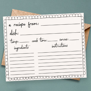 Recept för doodle-dusch i hand plockade