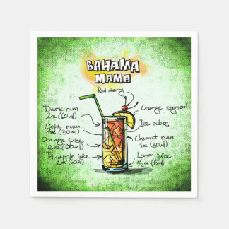 Recept för drink för Bahama mammaBartender Pappersservett