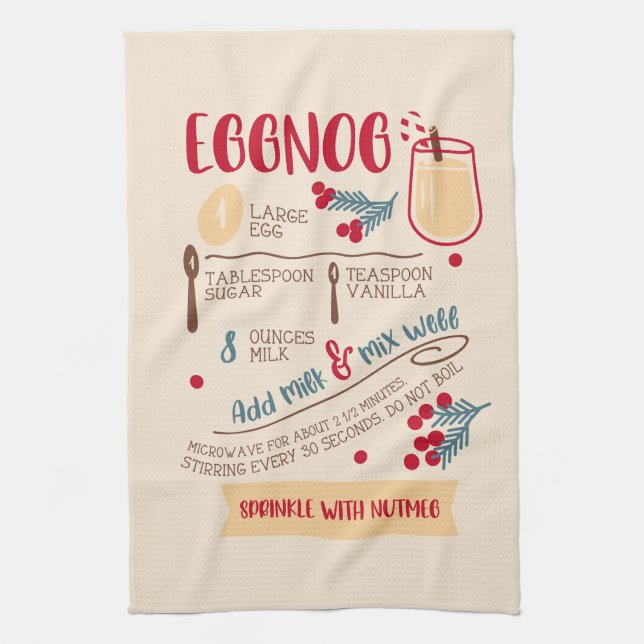 Recept for eggnog kökshandduk (Vertikal)
