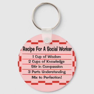 Recept för en socialarbetare nyckelring