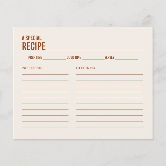 Recept för enkel Möhippa för terracotta Typography (Framsida)