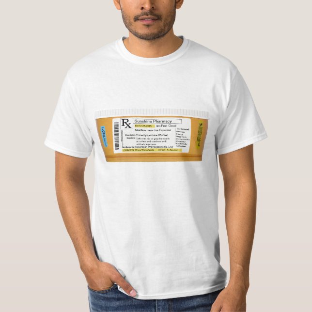Recept för kaffe tee shirt (Framsida)