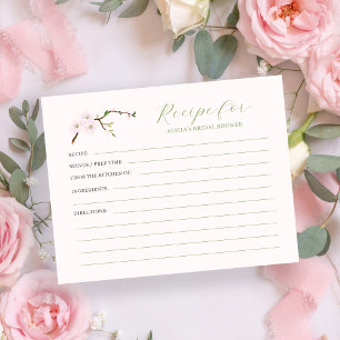 Recept för möhippa av blommigt för rosa tilläggskort