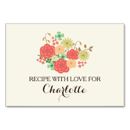 Recept för möhippa av elfenbensmynta för blommigt bordsnummer