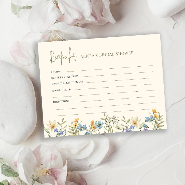 Recept för möhippa av vilda blommor tilläggskort (Skapare uppladdad)