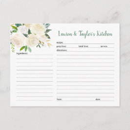 Recept för möhippa av vit Cream-Blommigt Vykort