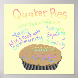 Recept för Quakerpajer Poster
