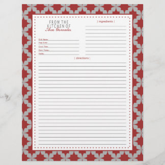 Recept för Red Retro Star Page