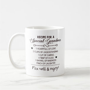 Recept för speciell mormor mors dag present kaffemugg
