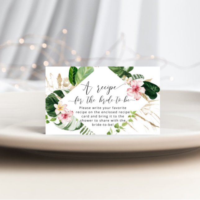 Recept för tropiska möhippor tilläggskort (Skapare uppladdad)