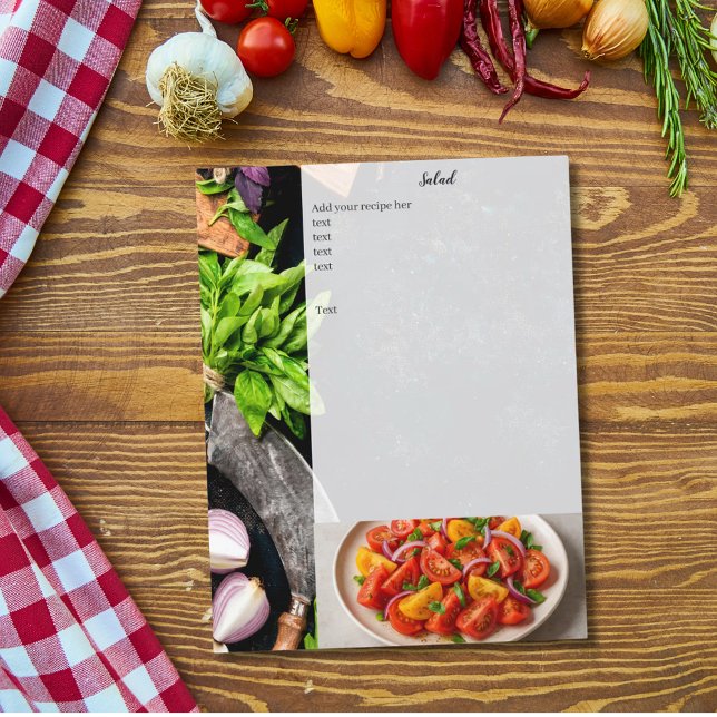 Recept fotobok sida infoga (Skapare uppladdad)