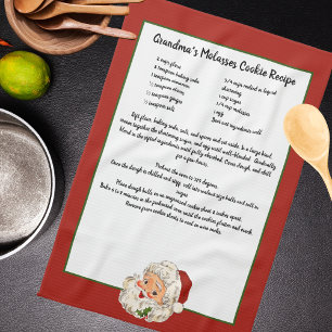 Recept Keepsak God Jul Vintage Jultomten Kökshandduk