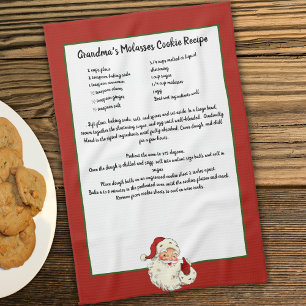 Recept Keepsak God Jul Vintage Jultomten Kökshandduk