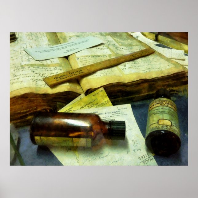 Recept, Medicine Flaskor Poster (Framsidan)