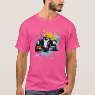 Recept One F1 Car Älskare Colorful Tävla Driver Sp T Shirt