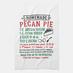 Recept på hemmagjord pekanpaj kökshandduk