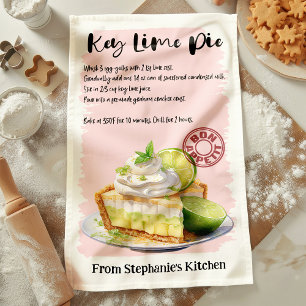 Recept på Key Lime Pie Personligt Kökshandduk