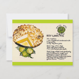 Recept på paj med key lime vykort