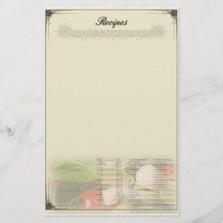 Recept pappersvaror oreglerade