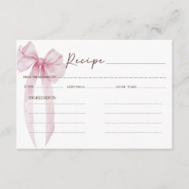 Recept Rosa Band Bröllopsfest Tilläggskort