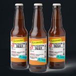 Receptbelagd Etikett för Ölblaska Rolig Personlig<br><div class="desc">Denna design kan anpassas i det angivna området genom att byta foto och/eller text. Eller så kan den anpassas ytterligare genom att klicka på "Anpassa denna mall" och sedan välja "Klicka för att anpassa ytterligare" och ta bort eller ändra bakgrundsfärgen, lägga till text, ändra textfärg eller stil, eller ta bort...</div>