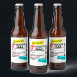 Receptbelagd Etikett för Ölblaska Rolig Personlig<br><div class="desc">Denna design kan anpassas i det angivna området genom att byta foto och/eller text. Eller så kan den anpassas genom att klicka på "Anpassa denna mall" och sedan välja "Klicka för att anpassa ytterligare" och ta bort eller ändra bakgrundsfärgen, lägga till text, ändra textfärg eller stil, eller ta bort texten...</div>