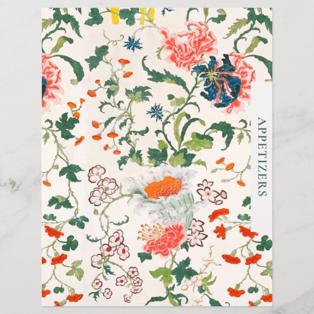 Receptdelare | Förrätt | Stilig blomsterdesign (Framsida)