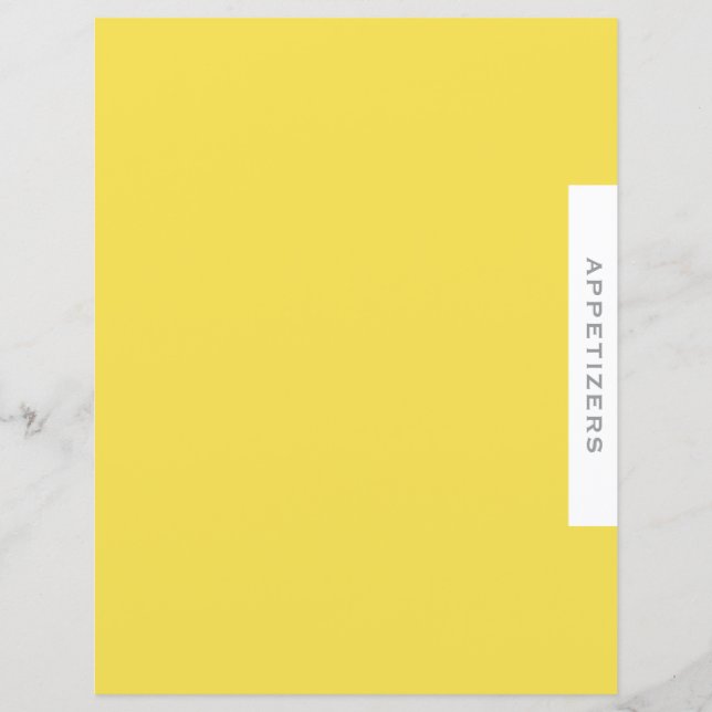 Receptdelare | Förrätter | Enkel Gul (Framsida)