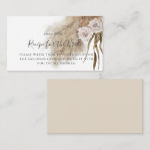 Receptförfrågan för bröllopsfest med Pampasgräs  