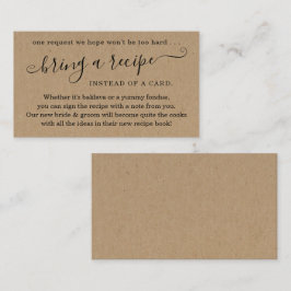 Receptförfrågan för Parnyshower-inbjudan Tilläggskort